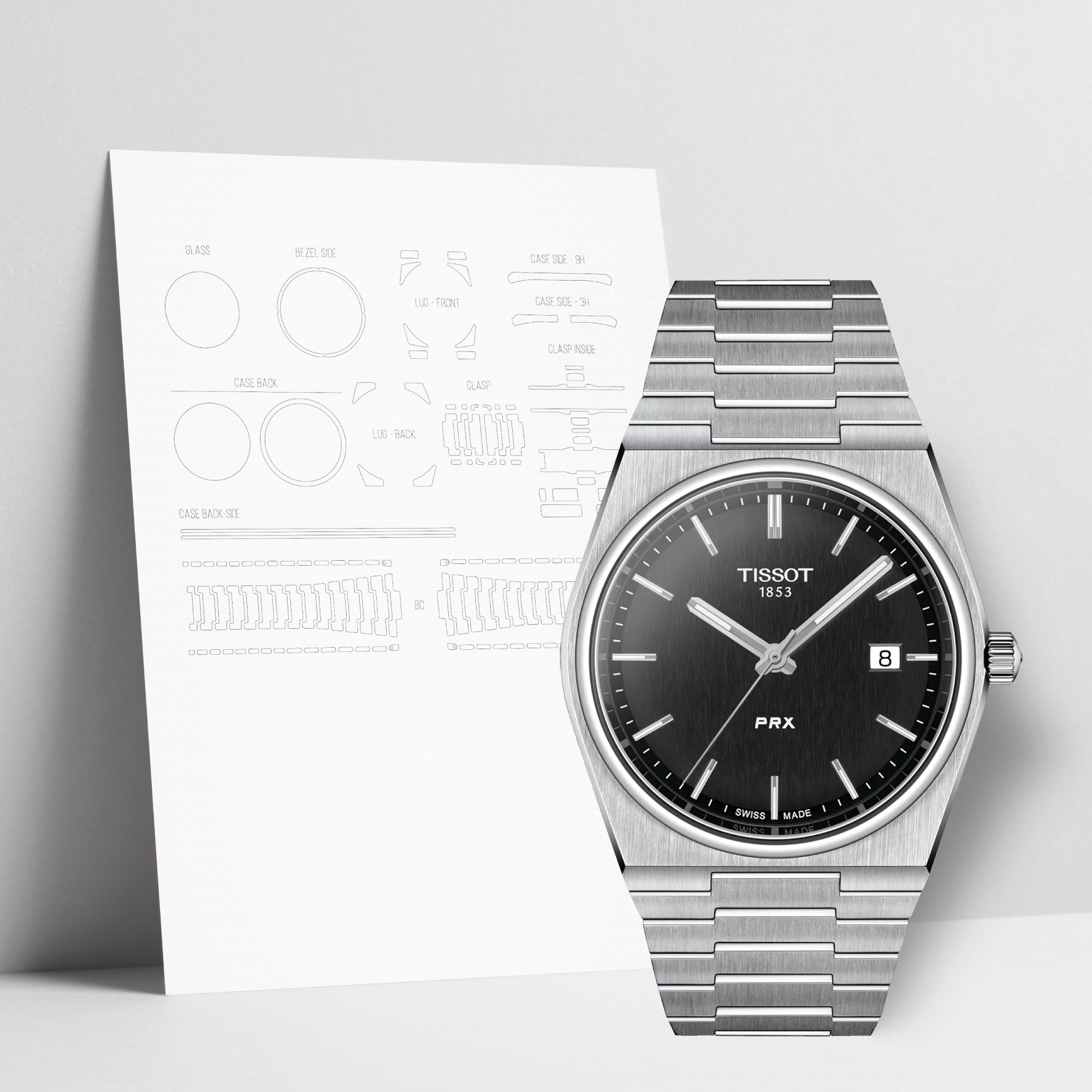 WATCHSHELL TISSOT PRX T137.410.11.051.00 40MM PROTECTIVE FILM