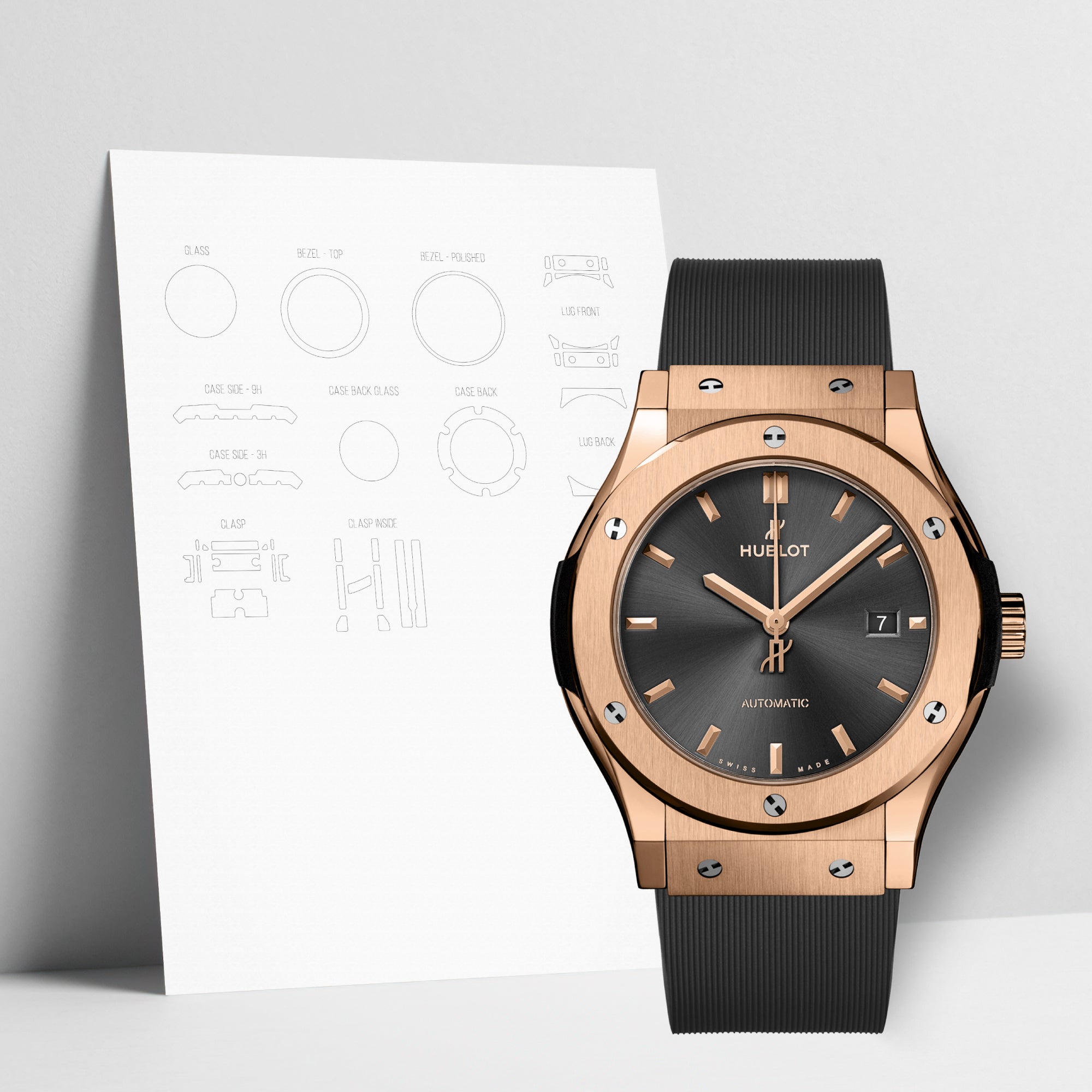 WATCHSHELL HUBLOT CLASSIC FUSION 542.OX.7081.RX 42MM PROTECTIVE FILM