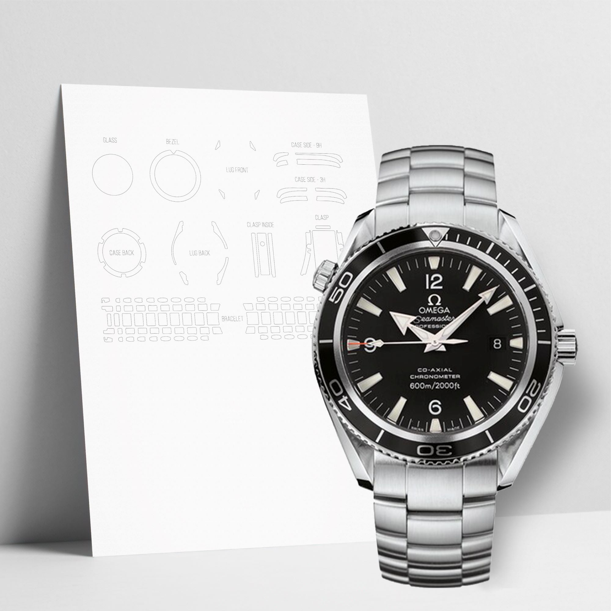 WATCHSHELL OMEGA PLANET OCEAN 2201.50.00 42MM PROTECTIVE FILM