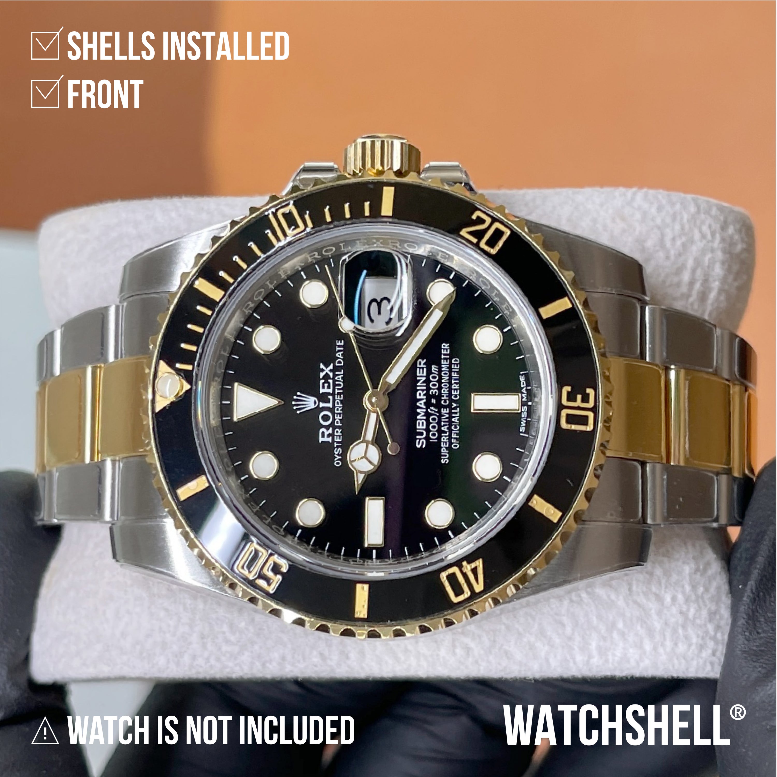 WATCHSHELL ROLEX SUBMARINER 116613LN 40MM OYSTER PROTECTIVE FILM