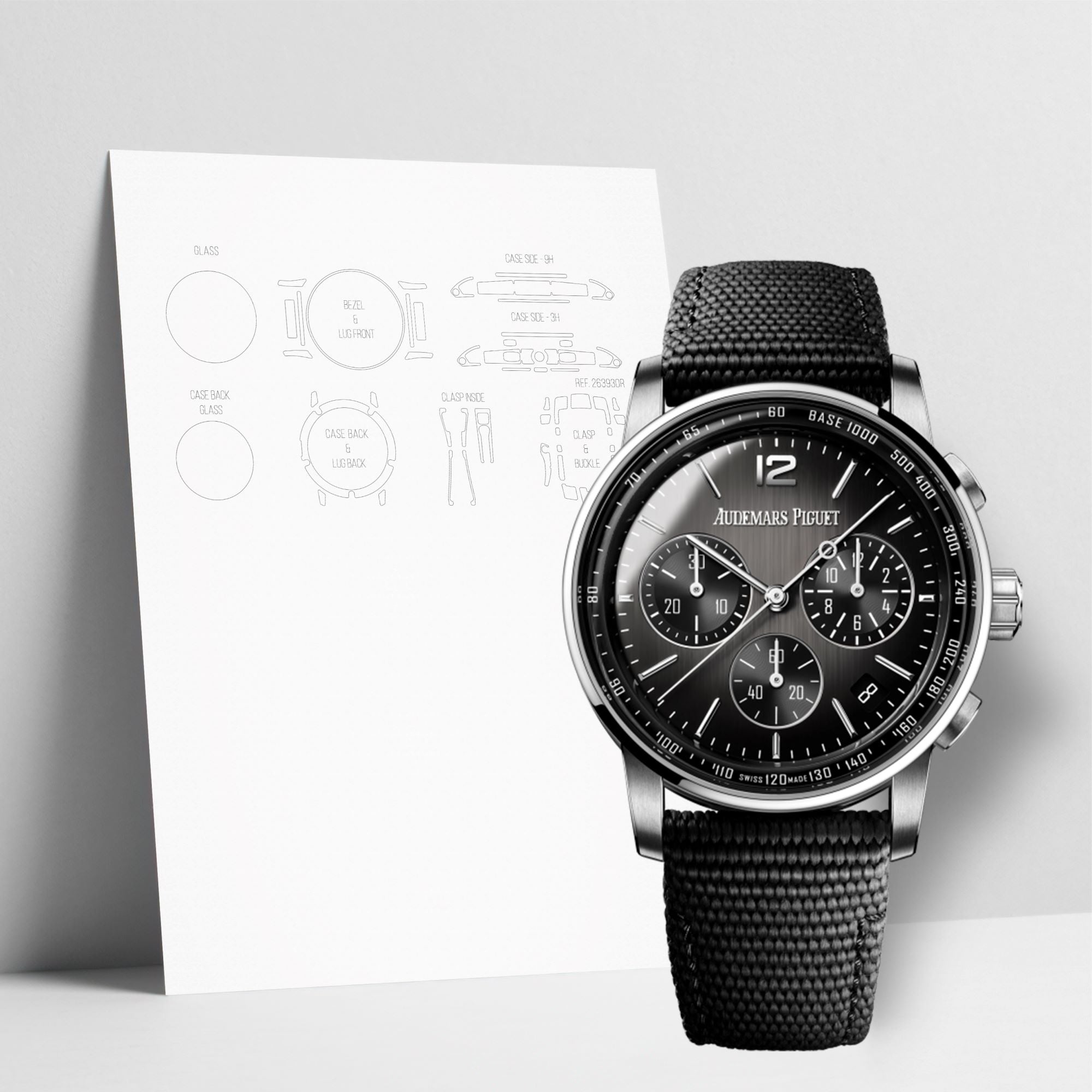 WATCHSHELL AUDEMARS PIGUET CODE 11.59 26393NB.OO.A002KB.01 41MM PROTECTIVE FILM