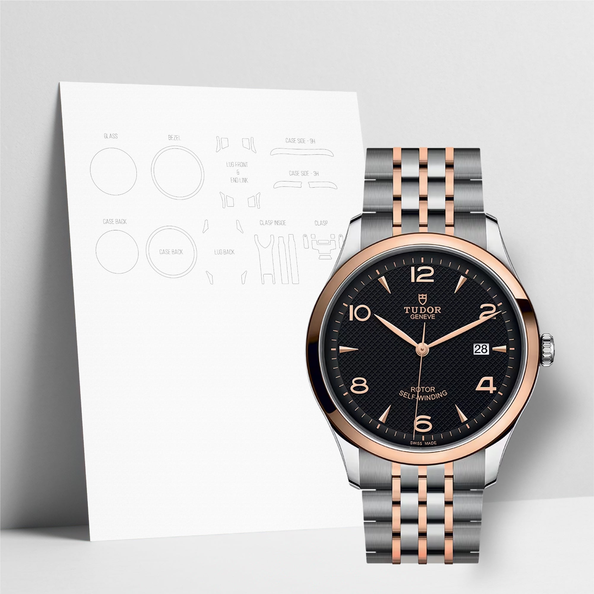 WATCHSHELL TUDOR 1926 M91651 41MM PROTECTIVE FILM