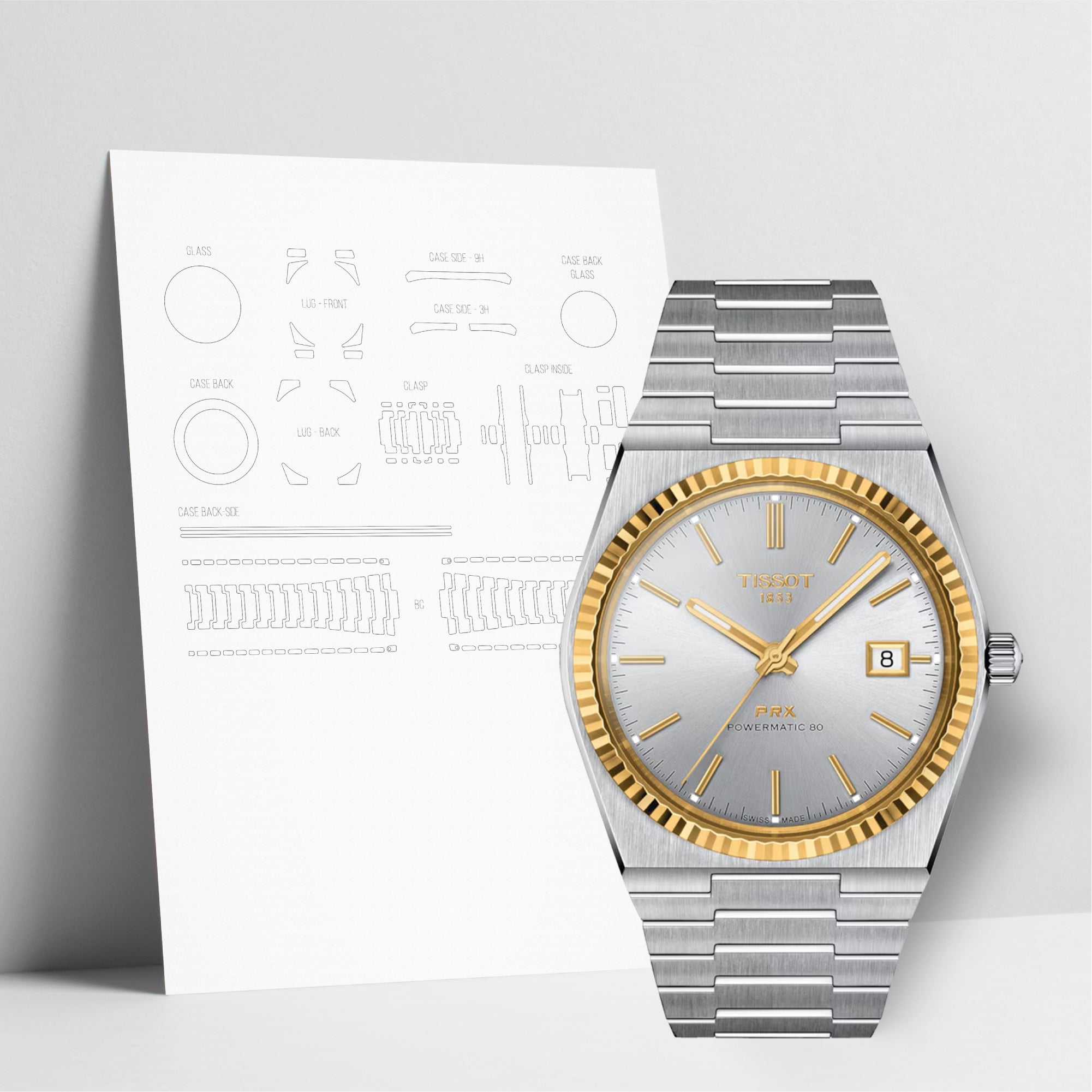 WATCHSHELL TISSOT PRX T931.407.41.031.01 40MM PROTECTIVE FILM
