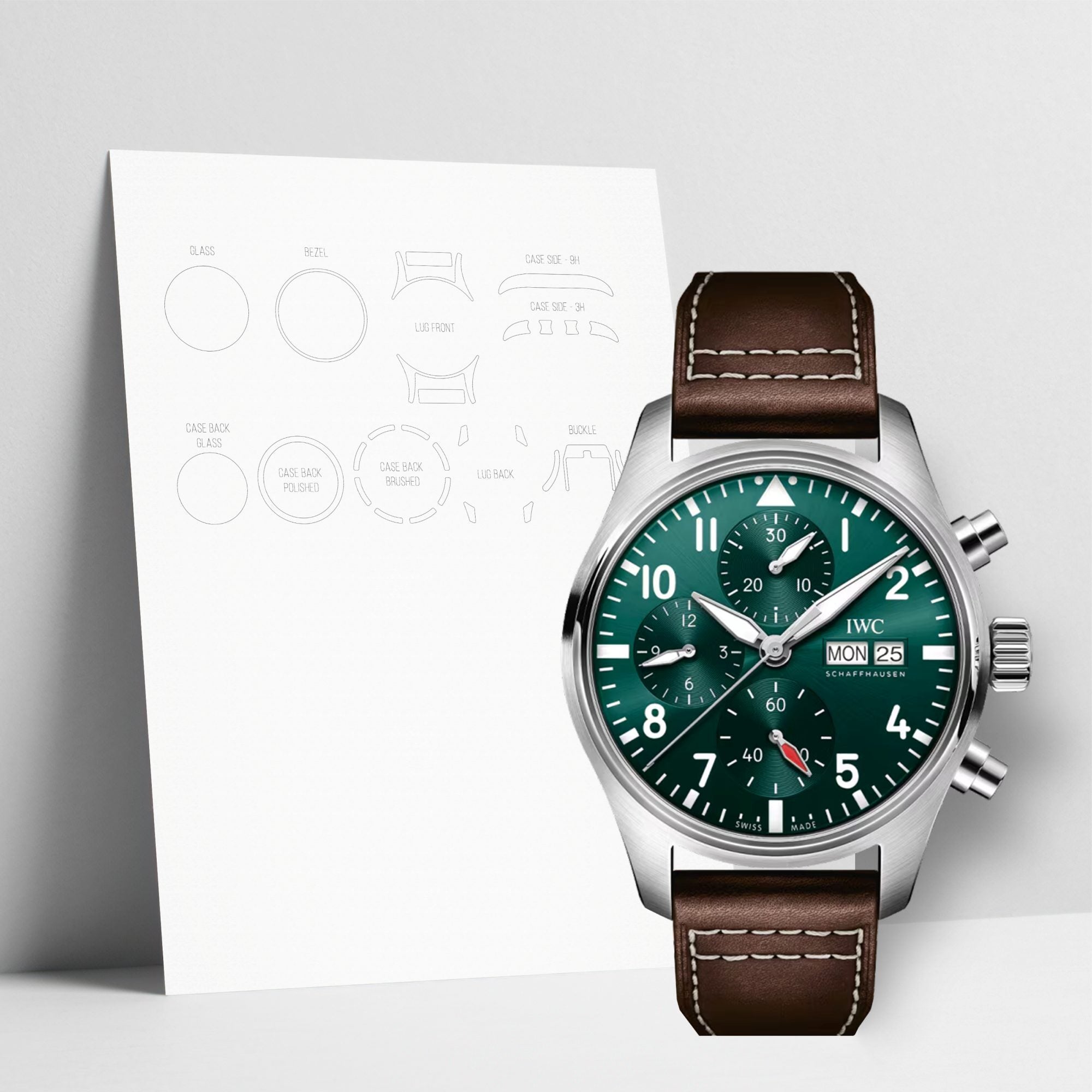 WATCHSHELL IWC PILOT'S WATCH IW388103 41MM PROTECTIVE FILM