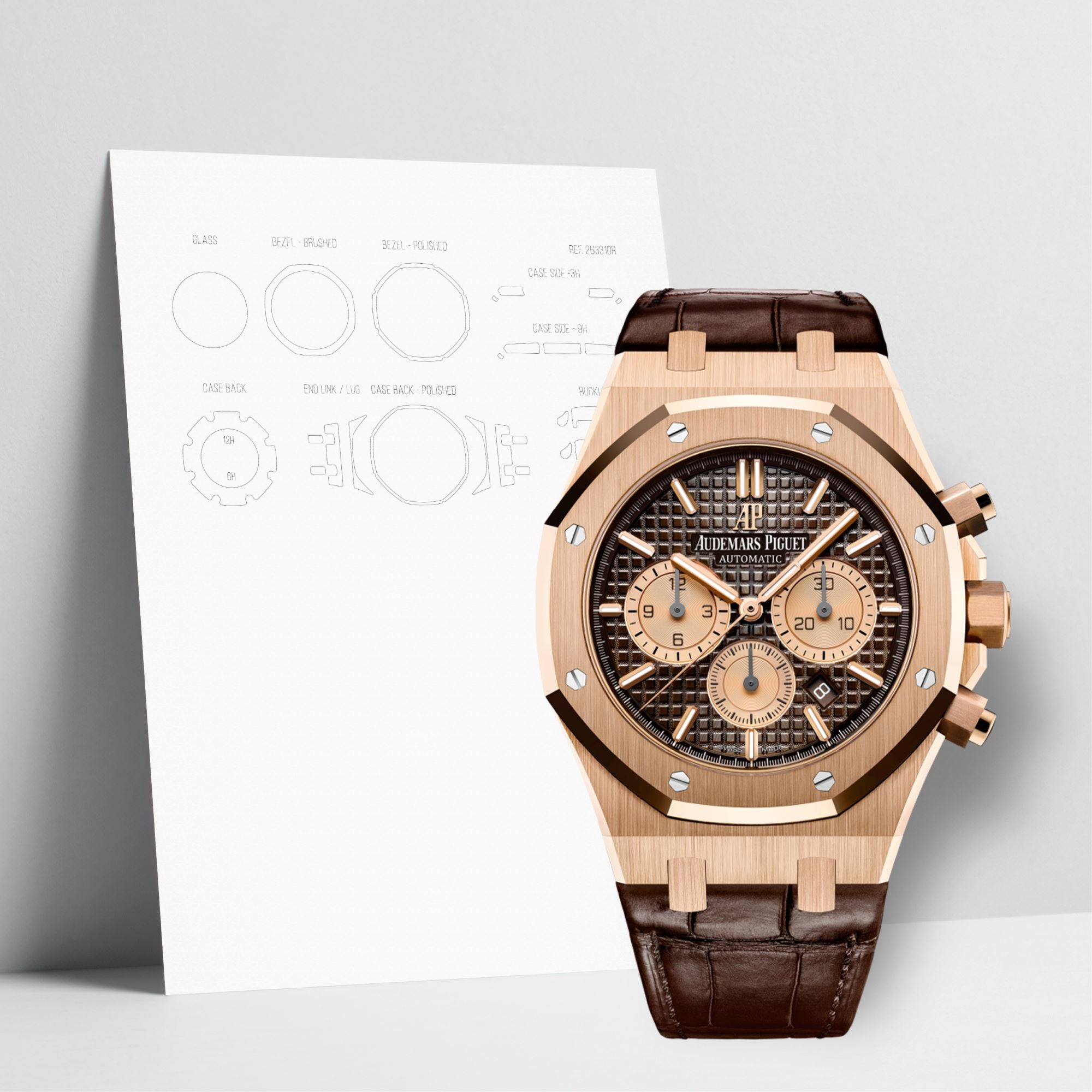 WATCHSHELL AUDEMARS PIGUET ROYAL OAK 26331OR.OO.D821CR.01 41MM PROTECTIVE FILM