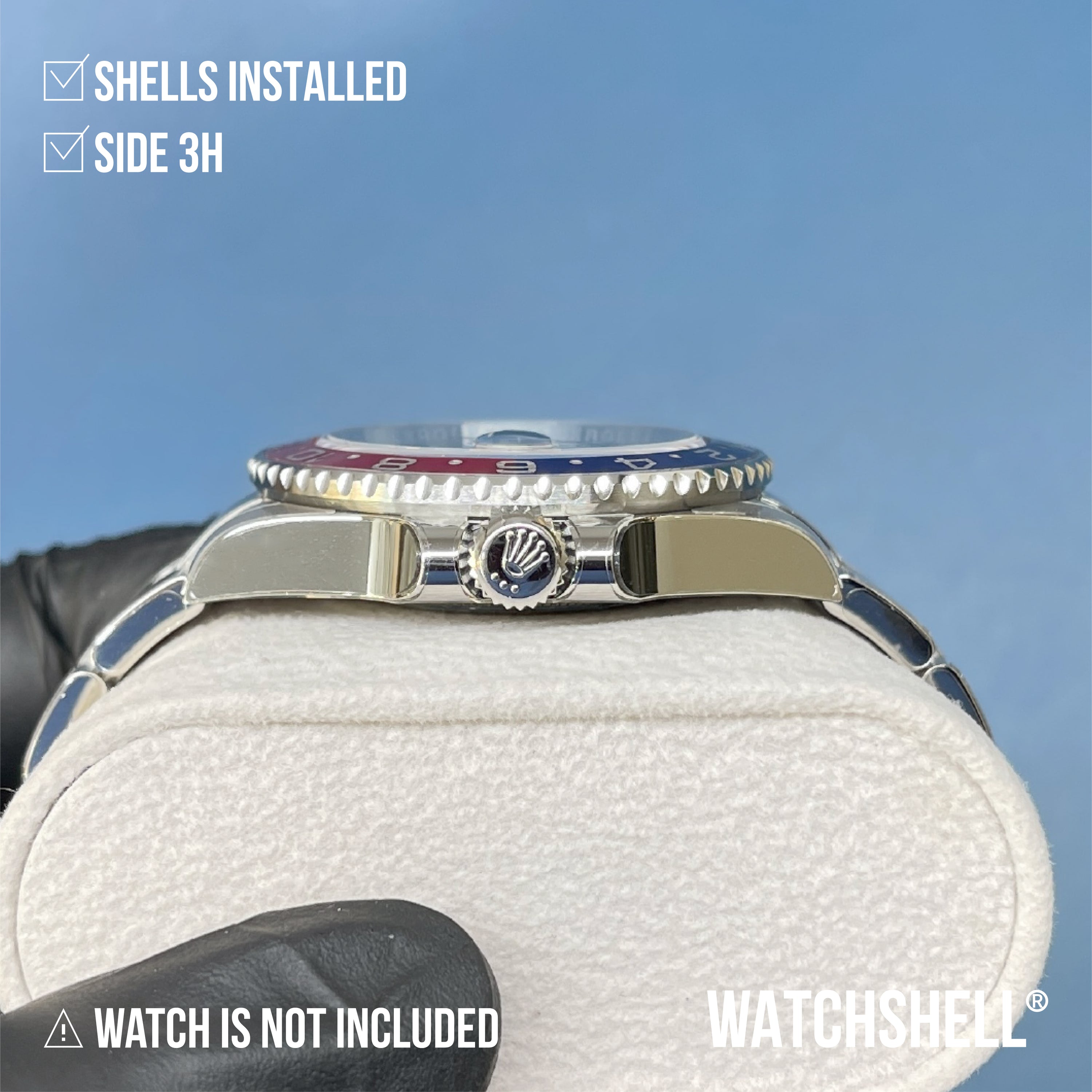 WATCHSHELL ROLEX GMT-MASTER II 126710BLRO 40MM OYSTER PROTECTIVE FILM