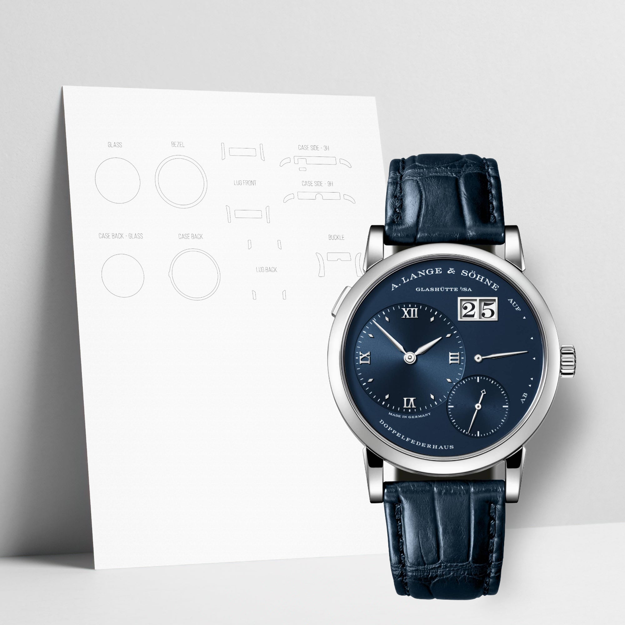 WATCHSHELL A. LANGE & SOHNE LANGE 1 191.028 38.5MM PROTECTIVE FILM