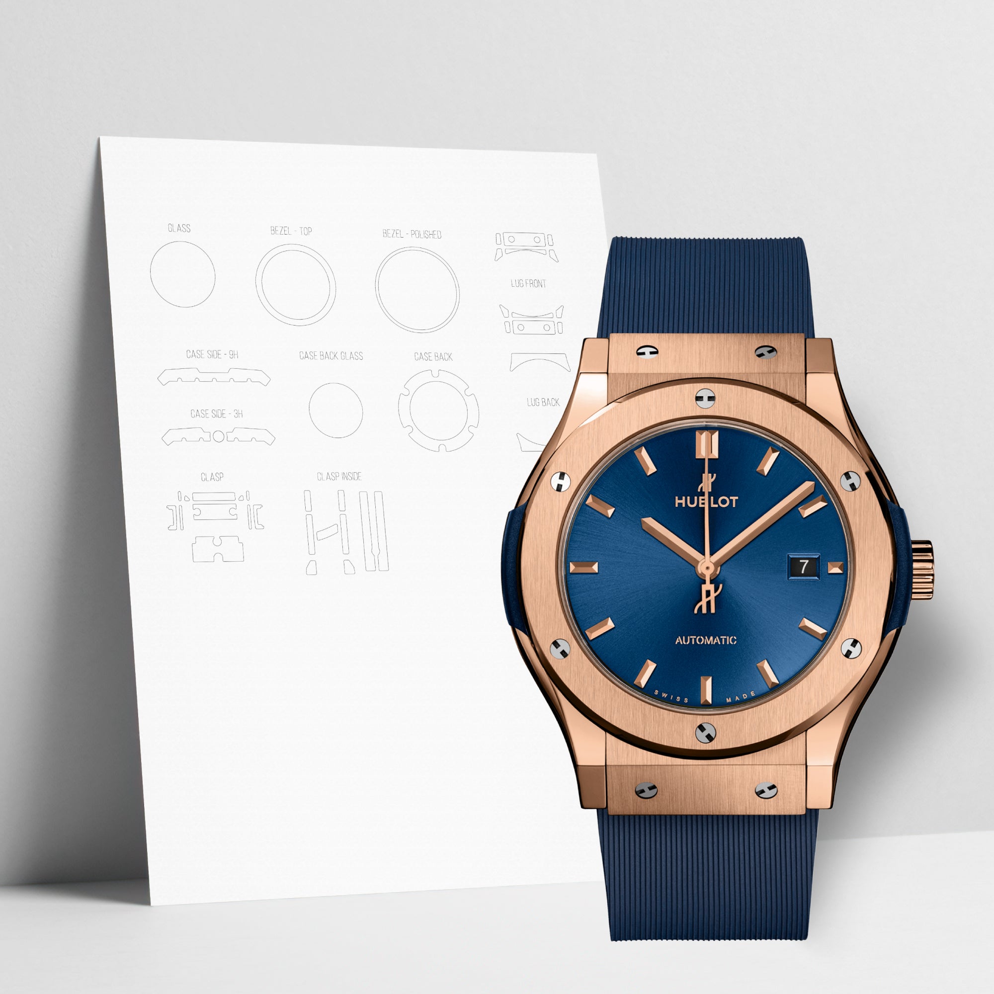 WATCHSHELL HUBLOT CLASSIC FUSION 542.OX.7180.RX 42MM PROTECTIVE FILM