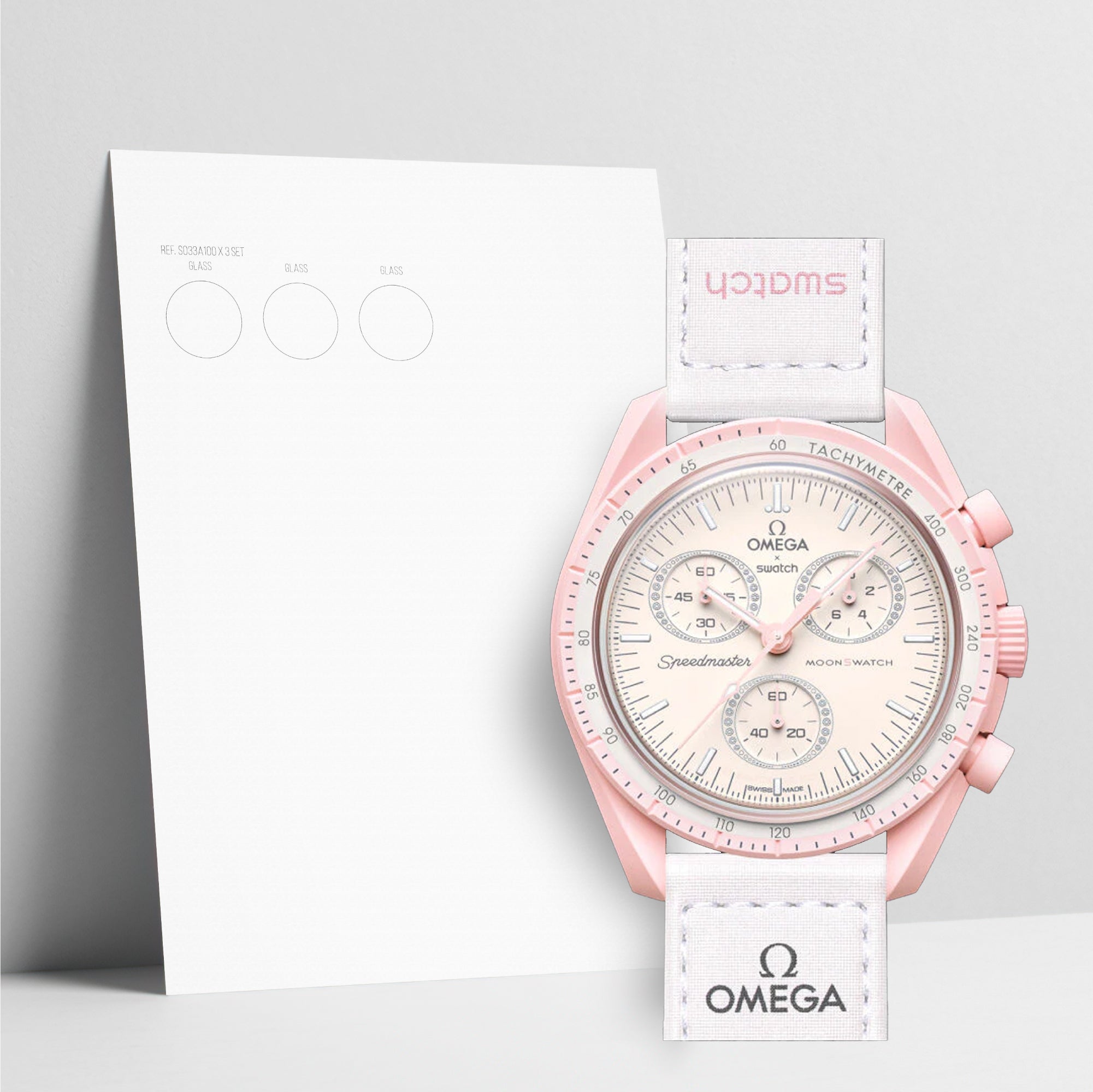 WATCHSHELL SWATCH MOONSWATCH SO33P100 42MM PROTECTIVE FILM