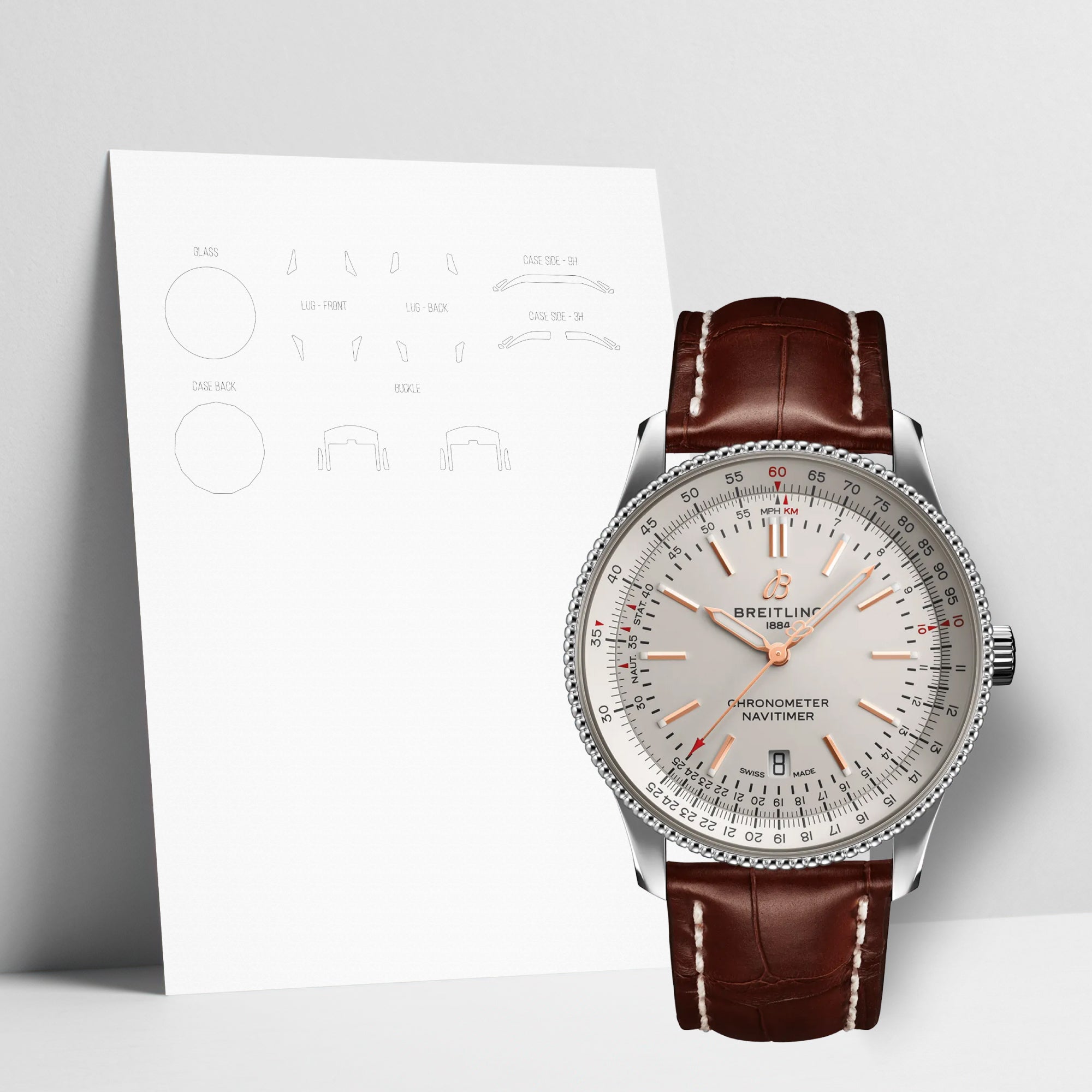 WATCHSHELL BREITLING NAVITIMER A17326211G1P1 41MM PROTECTIVE FILM