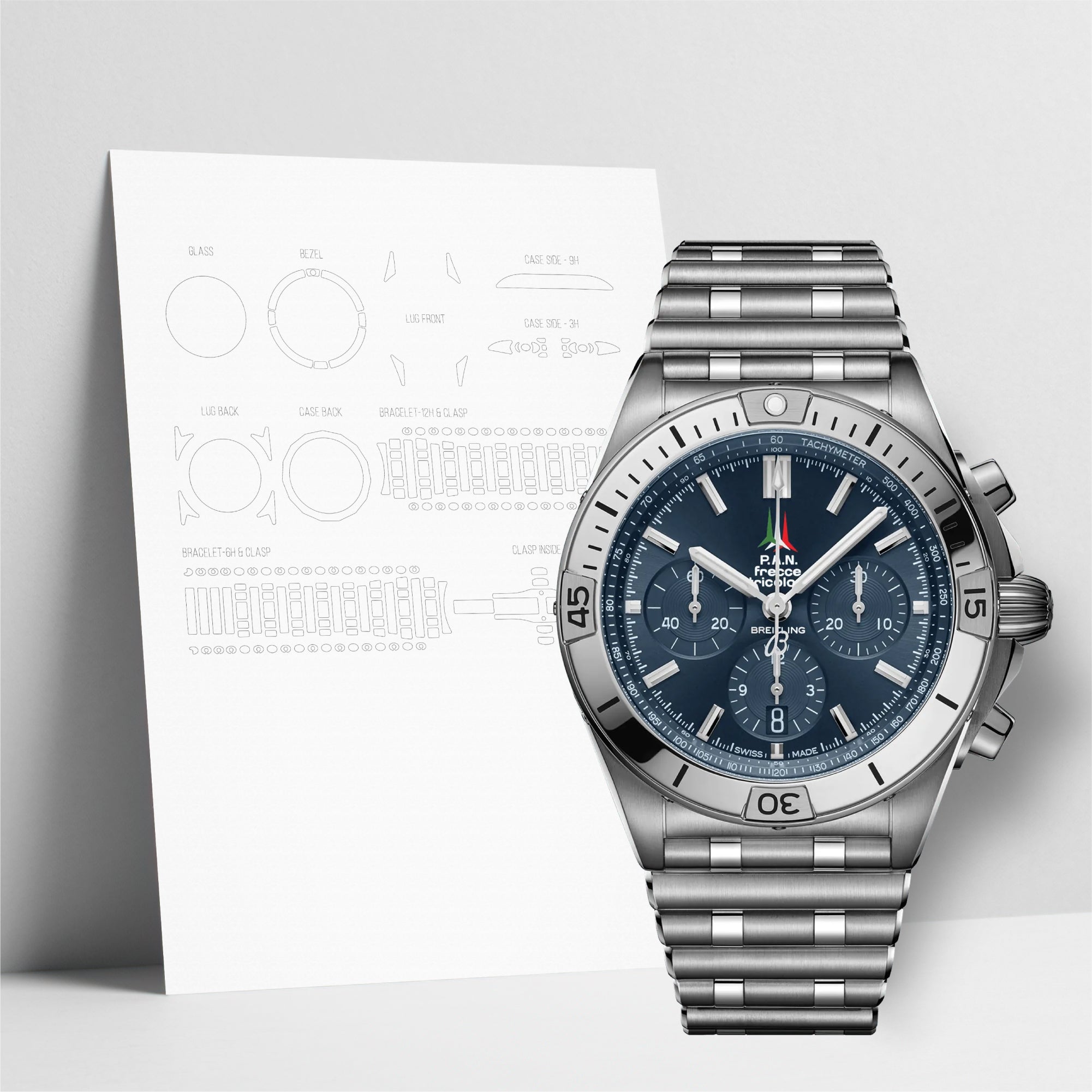 WATCHSHELL BREITLING CHRONOMAT AB01344A1C1A1 42MM PROTECTIVE FILM