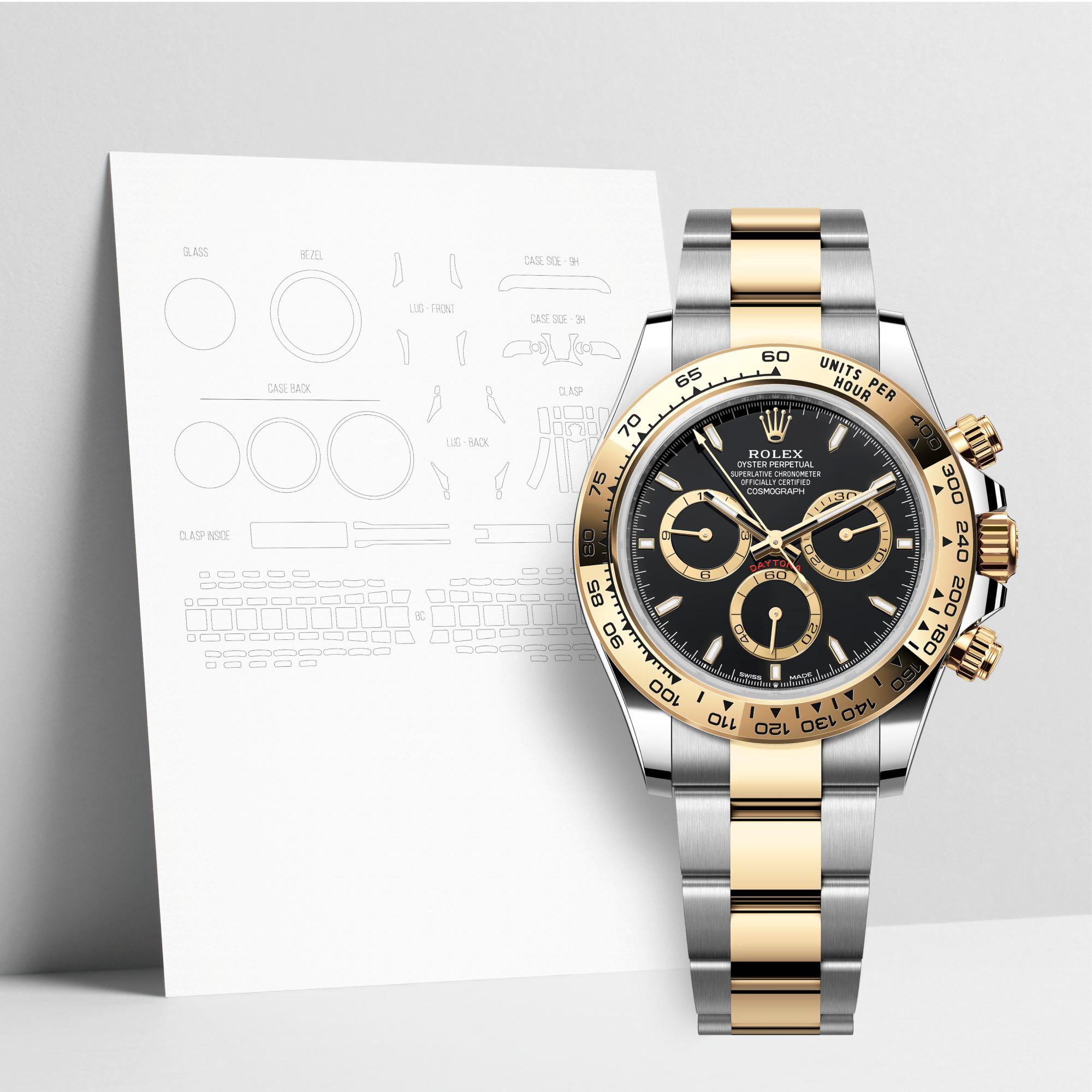WATCHSHELL ROLEX DAYTONA 126503 40MM OYSTER PROTECTIVE FILM
