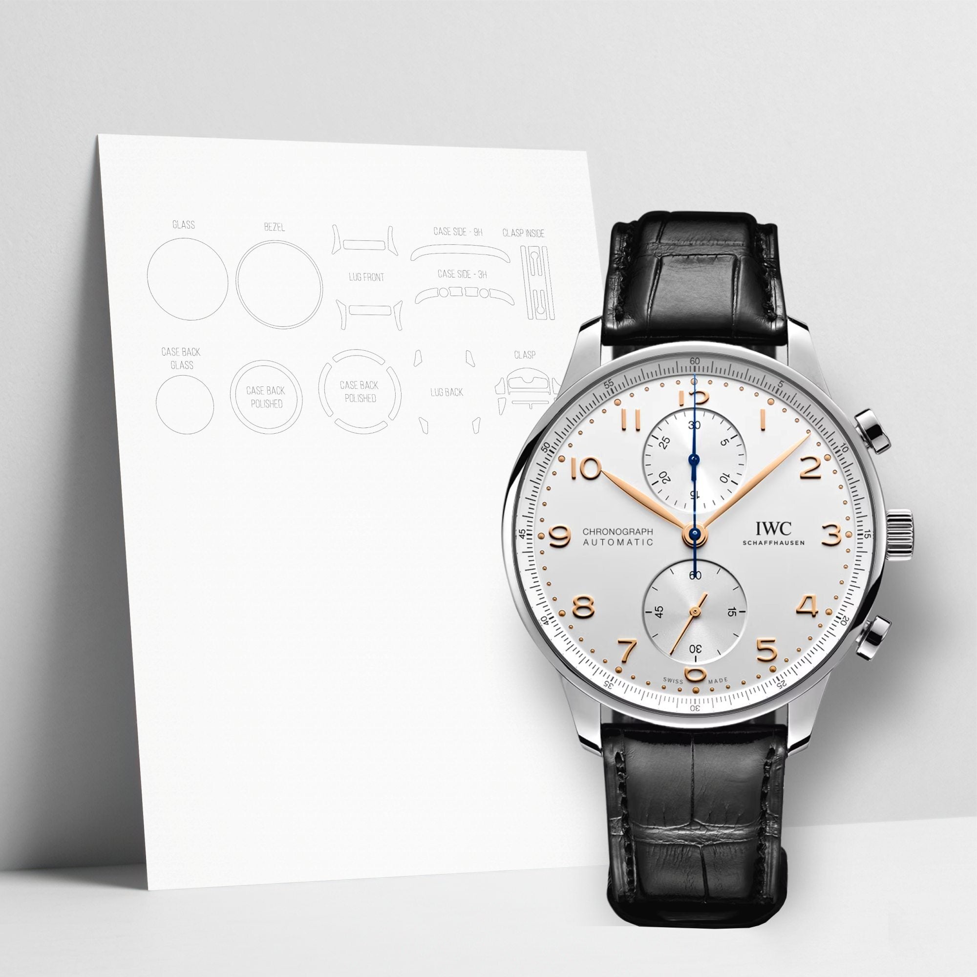 WATCHSHELL IWC PORTUGIESER IW371604 40MM PROTECTIVE FILM