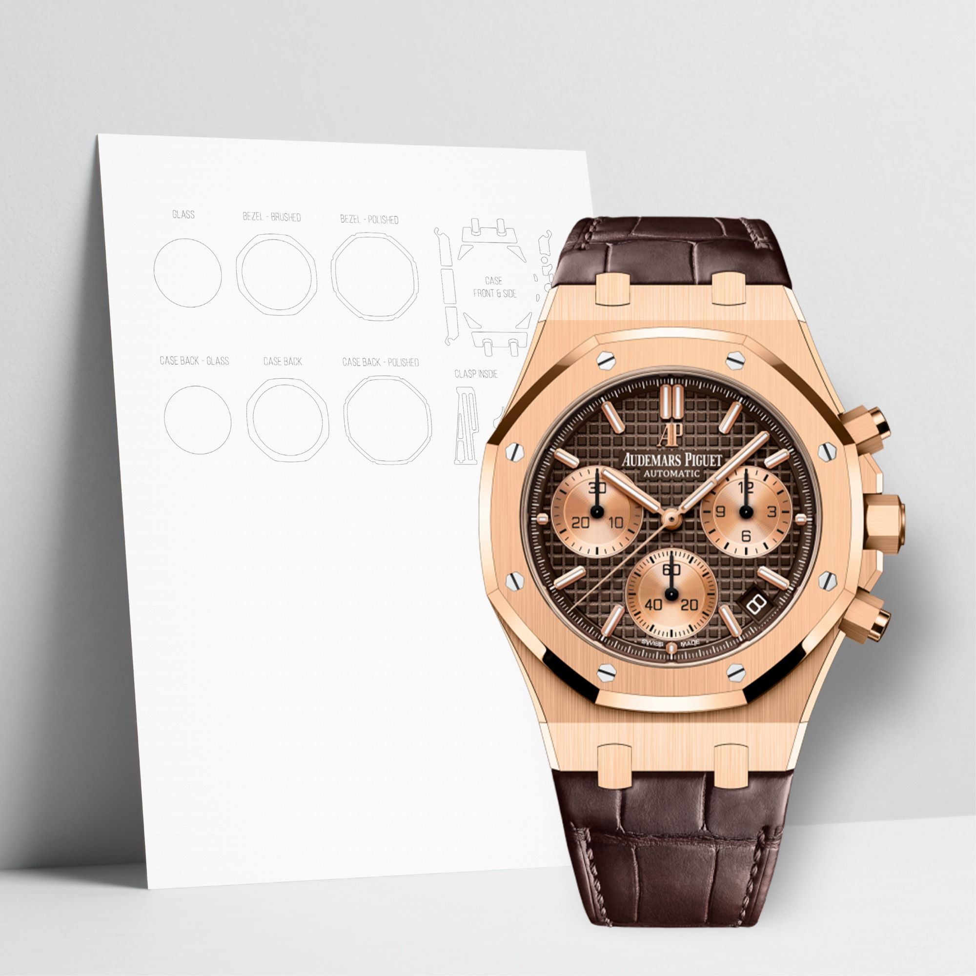 WATCHSHELL AUDEMARS PIGUET ROYAL OAK 26239OR.OO.D821CR.01 41MM PROTECTIVE FILM