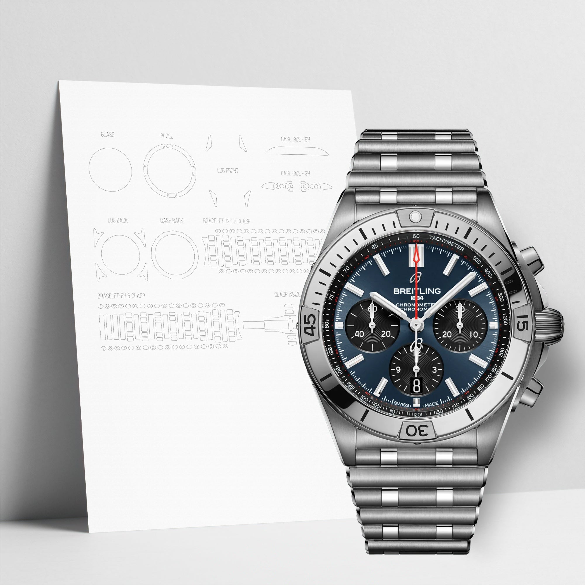 WATCHSHELL BREITLING CHRONOMAT AB0134101C1A1 42MM PROTECTIVE FILM